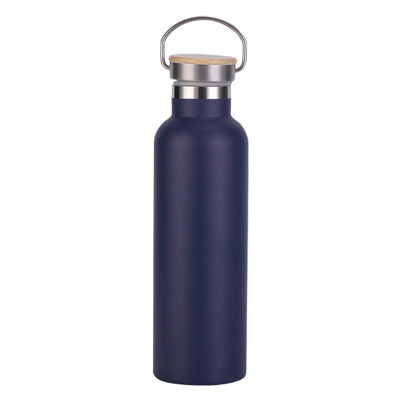 Cubierta de bambú estilo americano Boca Grande termo botella mango termo taza con mango de acero inoxidable de doble capa multi-tapa deportes al aire libre hervidor de agua