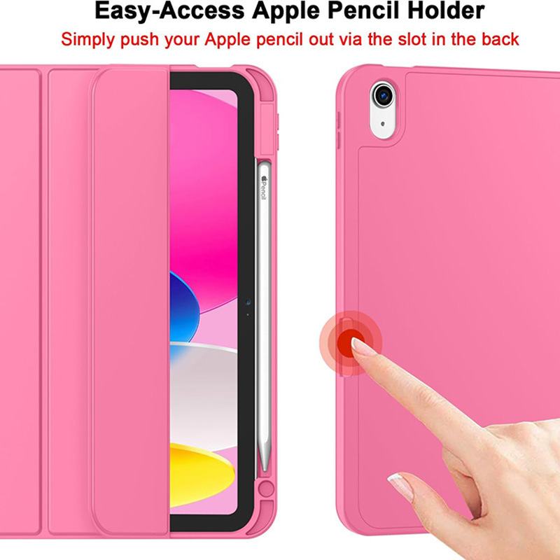 Suitable for iPad10th tablet protective case iPadA16 anti-bend back protective case iPad11 three-fold tablet case 3