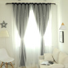 curtain modern Simplicity Hollow star Precise shading a living room bedroom balcony Window screening one curtain