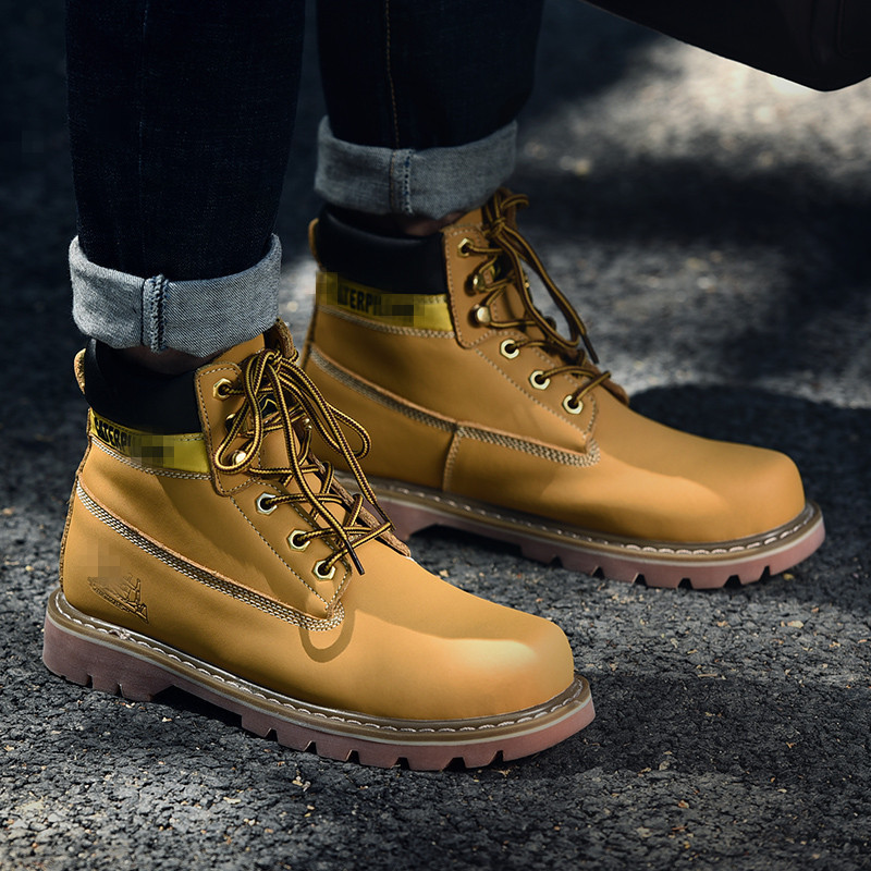 New Classic Genuine Leather Boots for Men and Women, Couples High-Top Shoes, Rhubarb Boots, Work Shoes, Short Boots, Outdoor Leisure New Classic Genuine Leather Boots for Men and Women, Couples High-Top Shoes, Rhubarb Boots, Work Shoes, Short Boots, Outdoor Leisure