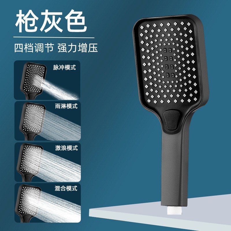 Ducha presurizada rociador superior cabeza de ducha boquilla doméstica gran panel de presión cabezal de ducha único universal ducha traje de lluvia