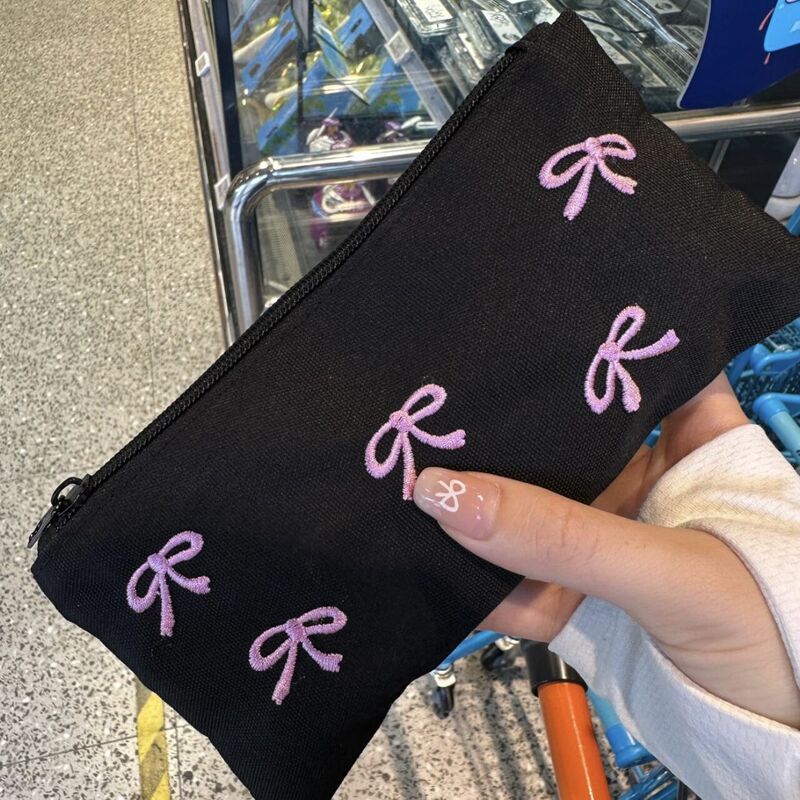 高見えインスタイル文具箱韓国風シンプル小中学生キャンバス刺繍大容量筆箱筆箱|undefined