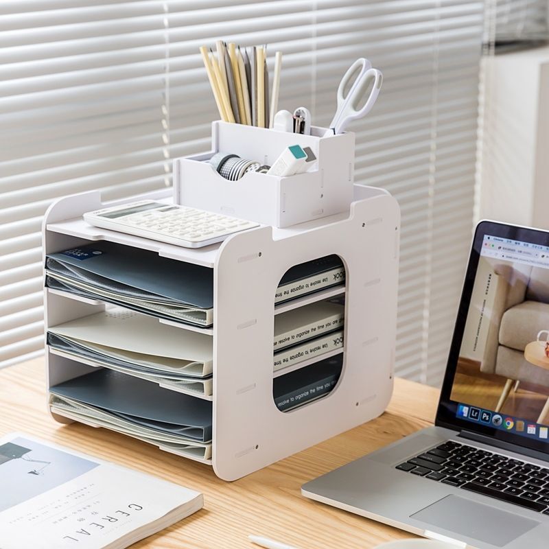 ファイルラック多層データ事務用品収納分類オフィスデスクトップ収納ボックス収納収納ボックス層状|undefined