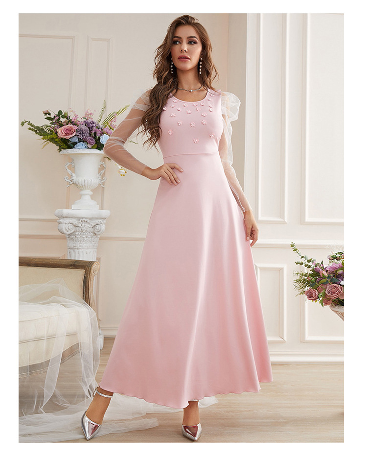 Dámské oblečení nové produkty přeshraniční narozeninové párty síťované šaty_voghion.com