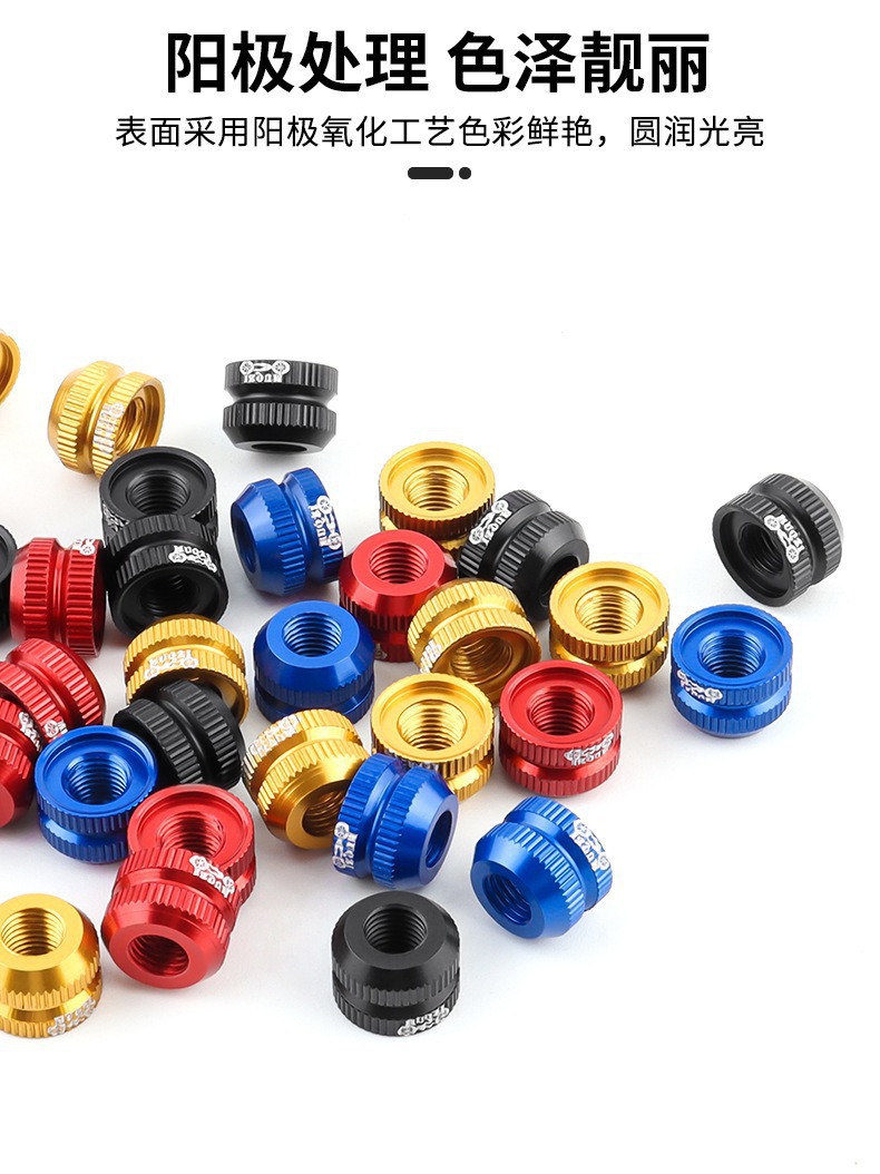 Road Bike Valve Nut Vacuum Tire Nozzle Cap Inner Tube