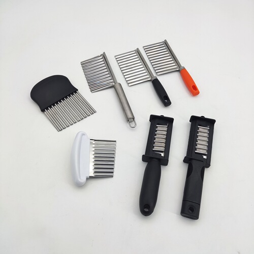 Water Ripple 430 Wave Blade Stainless Steel Wolf Tooth Potato Knife Potato Slicer Multi-purpose Department Store Knife Wholesale