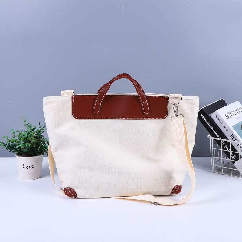 厂家按扣创意手提帆布袋定 制彩色购物袋学生手提帆布袋定 做logo