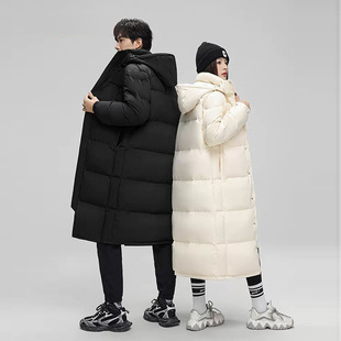 2024 Winter New Duck Down Jacket for Men and Women with Long Knee-length Thickened Extremely Cold Northeast Down Coat