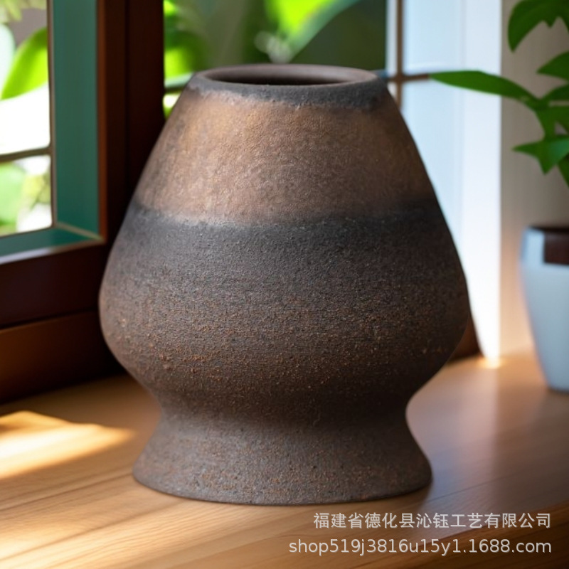 日式鎏金铁釉抹茶套装百本立茶筅立抹茶碗复古抹茶工具宋代点茶器|undefined