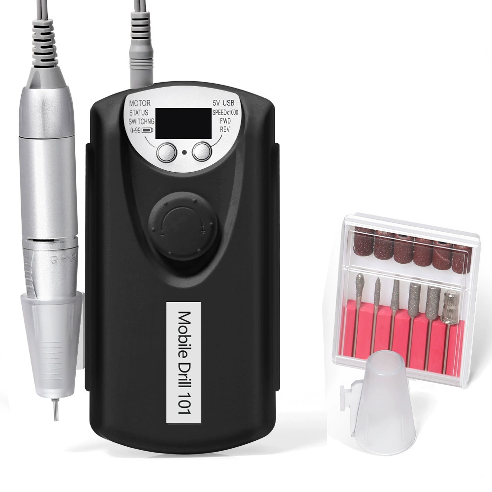 Electric Nail Drill Machine, multi-model sanding/milling kit, USB portable, 0.6 kg