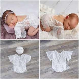 Cross-border foreign trade newborn photography clothing baby photo clothing lace hollow clothes baby studio clothes