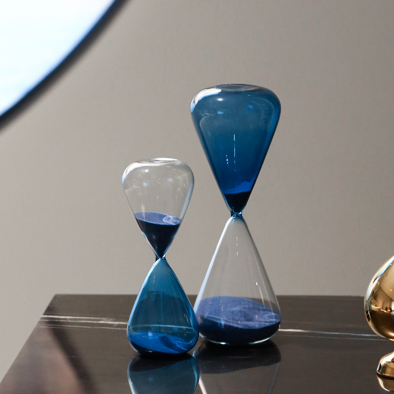 創意個性沙漏玻璃擺件時間30分鍾計時器家居軟裝飾工藝品輕奢風