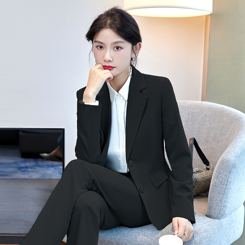 New Suit suit Women's Business Wear Temperament Spring Autumn and Winter Civil Servant Interview Formal Dress Overcoat Work Clothes