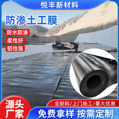 土工膜黑膜沼气池化粪池鱼虾河道护坡氧化塘垃圾填埋hdpe防渗膜