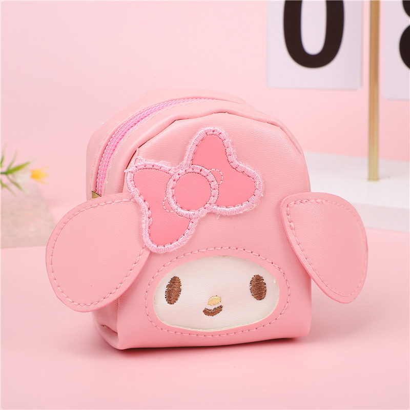 Coreano ins chica corazón de dibujos animados bolso de cambio Kuro mini bolso tipo bolsa de monedas auriculares bolsa de llaves