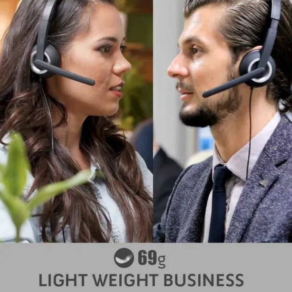 Wearing wired USB with remote control for learning, office, education, teaching, call center earphones_voghion.com
