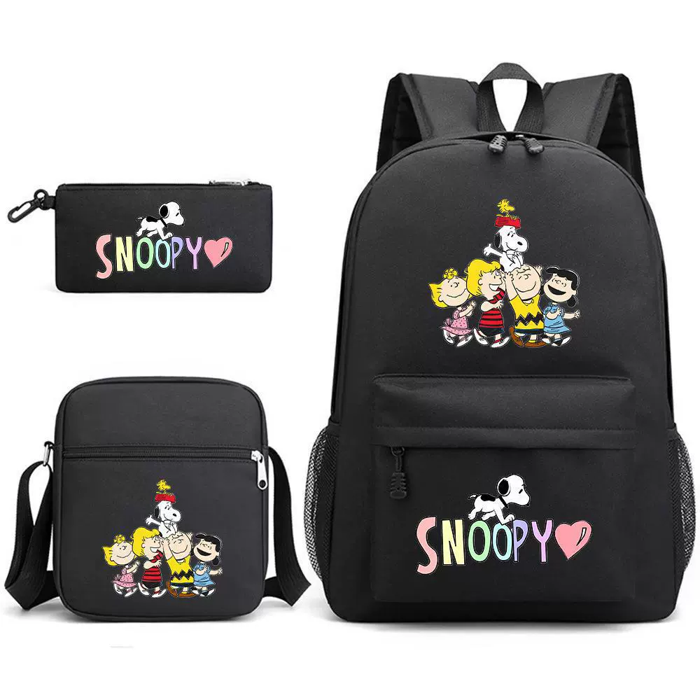 Nuby, Snoopy, набор, вместительный дорожный рюкзак для мужчин и женщин для путешествий, комплект из 3 предметов
