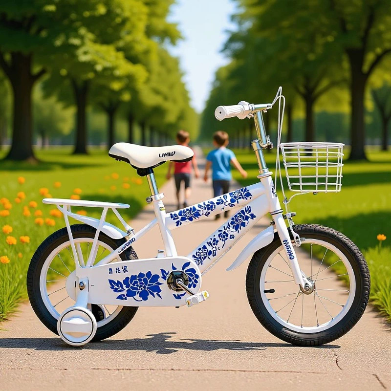 Seknhop New【】Children's Bicycle with Disc Brakes and Shock Absorption - Suitable for Boys and Girls Aged 6-8, Lightweight with Dual Disc Brakes