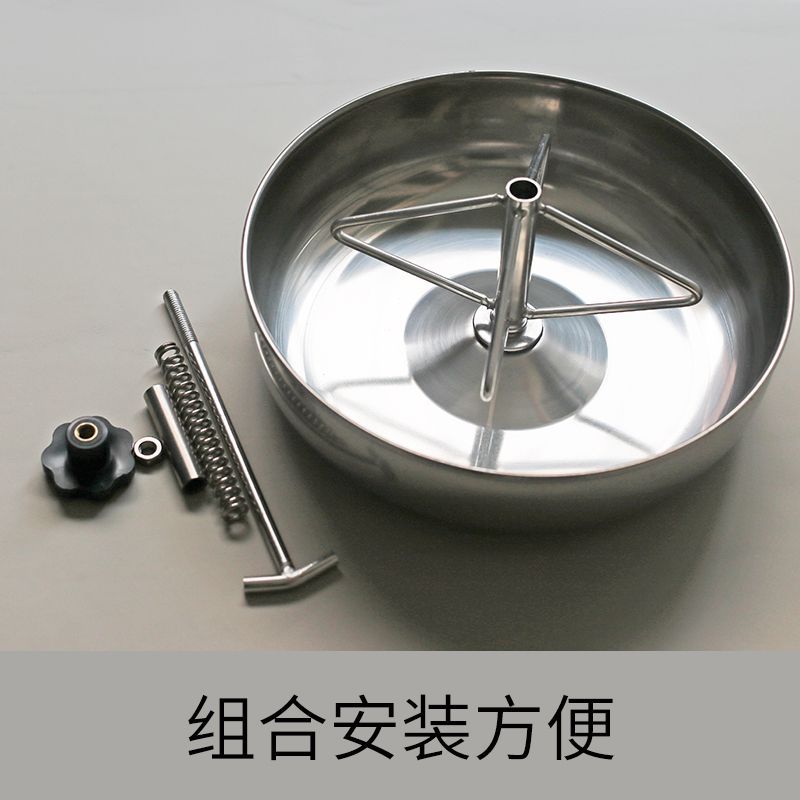 Pequeño lechón comedero de acero inoxidable 25cm alimentación cuenca producción cama fija comedero libre alimentación enseñanza picking cerdo