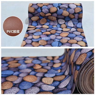 Avtomobil döşəmə paspasları: door double stripe floor mat hotel - 6d-pebbles-06-meters-wide-take-a-few-pieces-and-send-a-few-meters