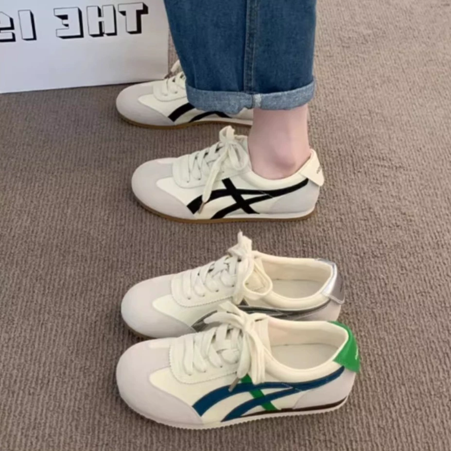 Желтые туфли Форрест Гамп на мягкой подошве, универсальные серебряные моральные тренировочные туфли в американском стиле ретро для женщин, осенняя новая спортивная и повседневная обувь 2025 года.