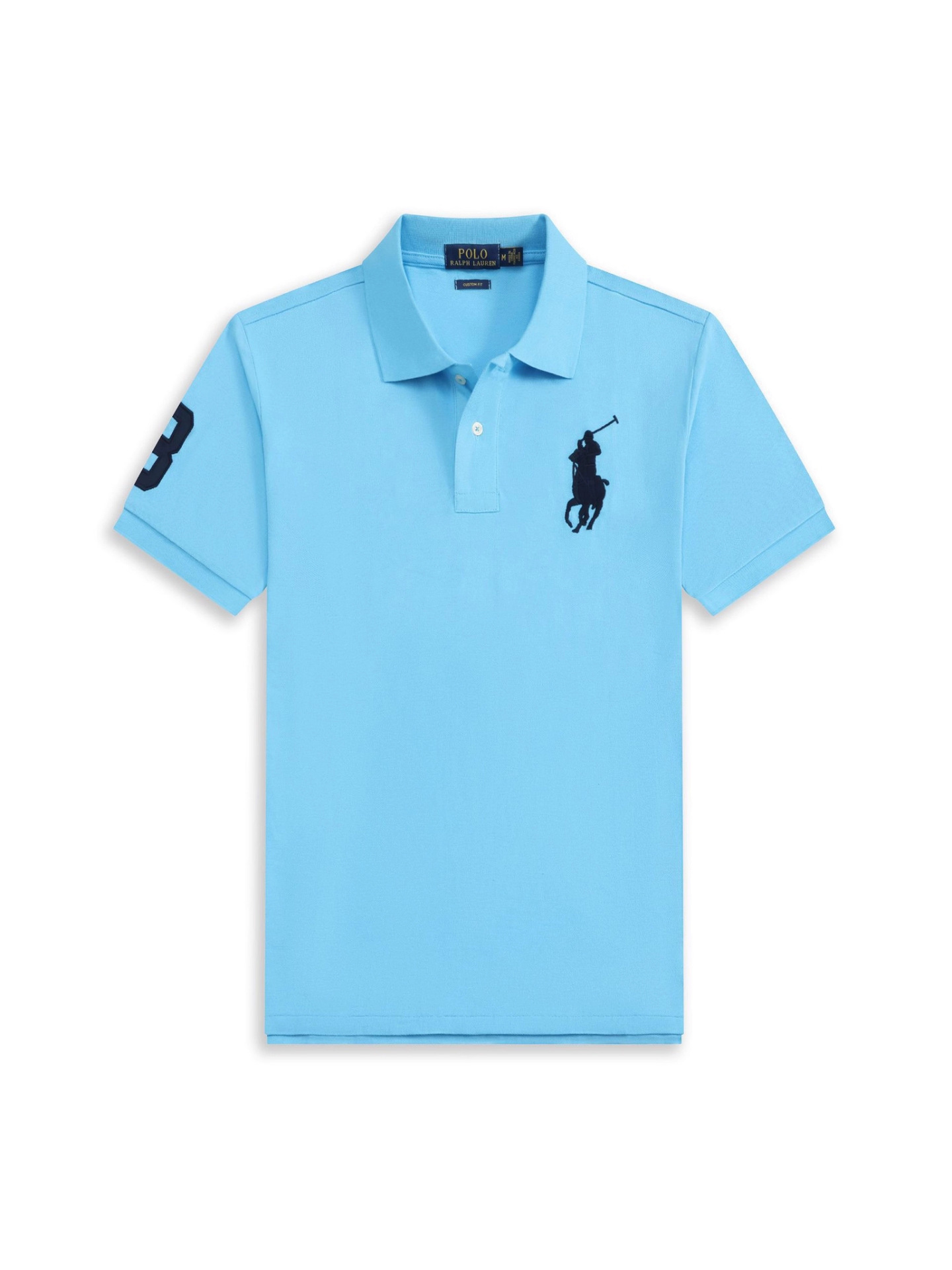 POLOWALK hombre logotipo marino bordado polo con solapa de verano nuevo RL suelto casual camiseta de manga corta
