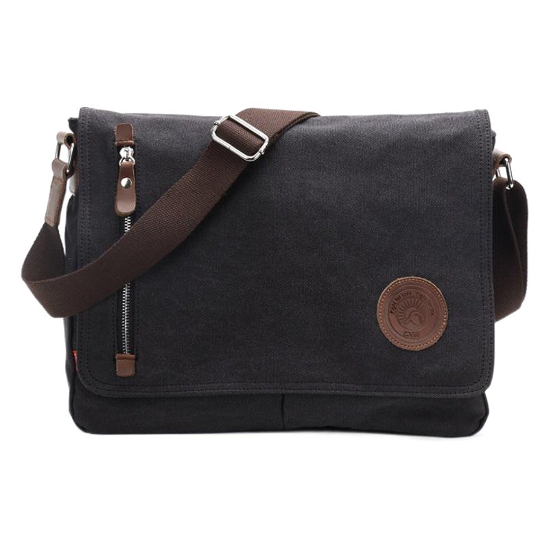 Augur New Canvas Bag Men's Bag Shoulder Bag Crossbody Bag Cross-Border Supply Korean Style Casual Student Bag