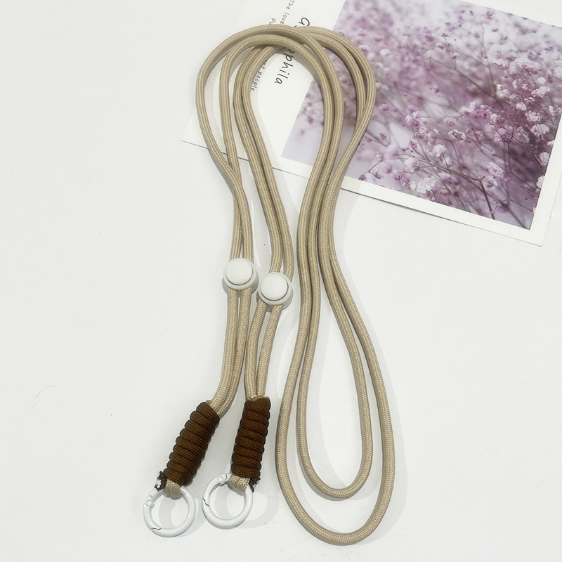 조절 가능한 긴 코드 - 라이트 카키