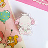 Xiaohongshu is the same Meliti clip stationery test papers to organize the cute Sanrio double -sided jet PP clip