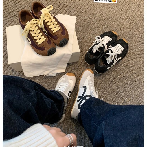 Su Yinyin with the same crooked head small cute retro lace asymmetric big shoes casual sports moral training Forrest Gump shoes Su Yinyin with the same crooked head small cute retro lace asymmetric big shoes casual sports moral training Forrest Gump shoes