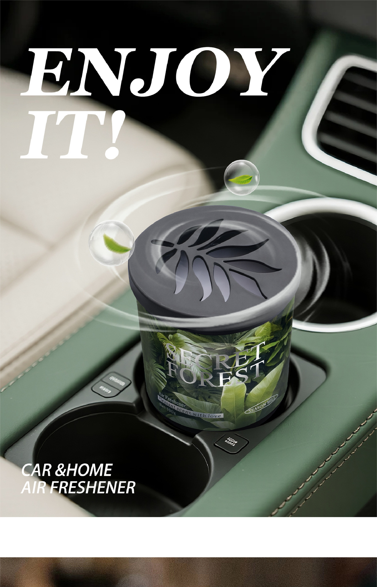 Cross-Border Trade New Car Air Freshener Paste for Men, Decorative Car Fragrance Cup Holder Perfume Ornament, In-Car Fragrance Factory