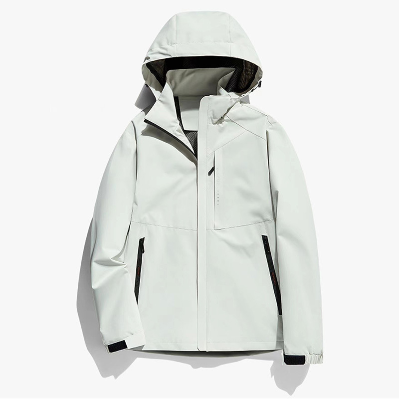 2025 Autumn and Winter Quick-Drying and Wear-Resistant Men's Oversized Ski Sports Casual Stand-Up Collar Hooded Jacket Outdoor Trend