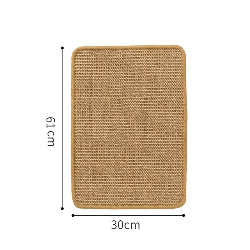 Placa de agarre para gatos de sisal, resistente al desgaste y sin caspa, placa de garra de gato grande, nido de gato integrado, protección de sofá anti-agarre para gatos, almohadilla resistente al agarre