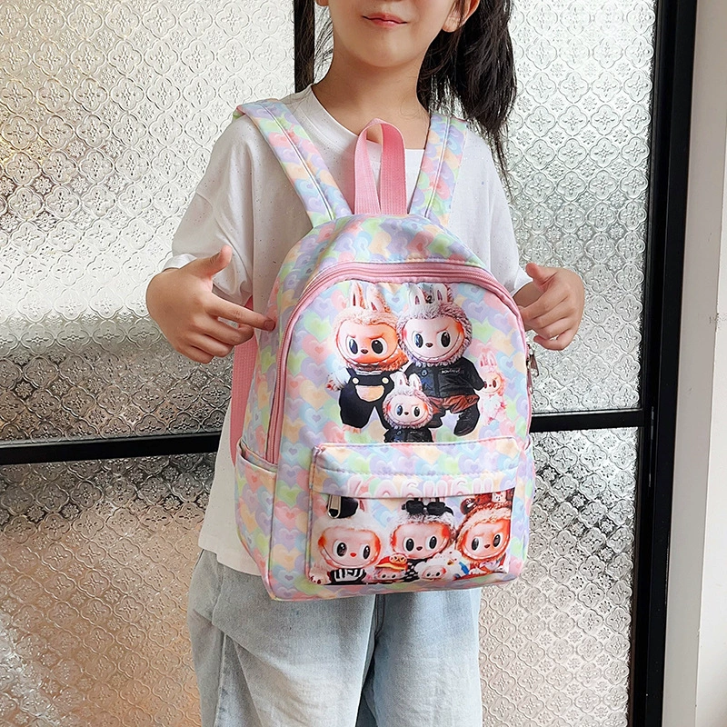 Cartoon school bag, cute card holder for early age, trend backpack for men and women for leisure, Amazon