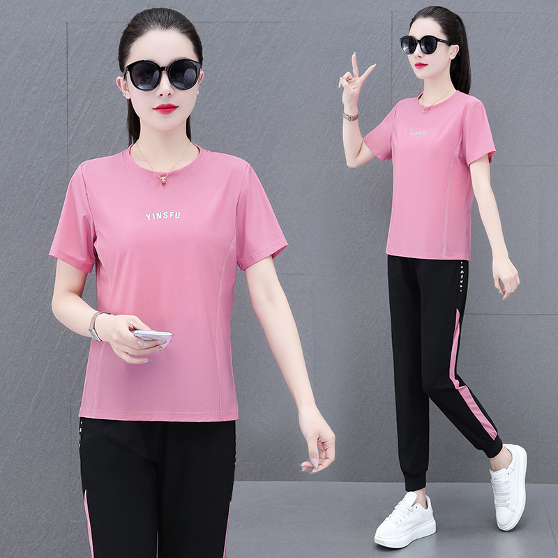 Loose Yoga Clothes Women's 2023 Summer Quick-drying Clothes Professional Jumpers Morning Run Sportswear Set Gym Fashion
