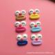 Cute Sausage Mouth Squint Emoji Resin Accessories Cartoon Funny Clown XX Eye Decoration Material Patch