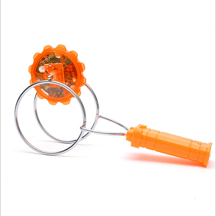 Gyro educativo juguete infantil nuevo automático luminoso eléctrico flash magia volando pista de manivela giroscopio magnético