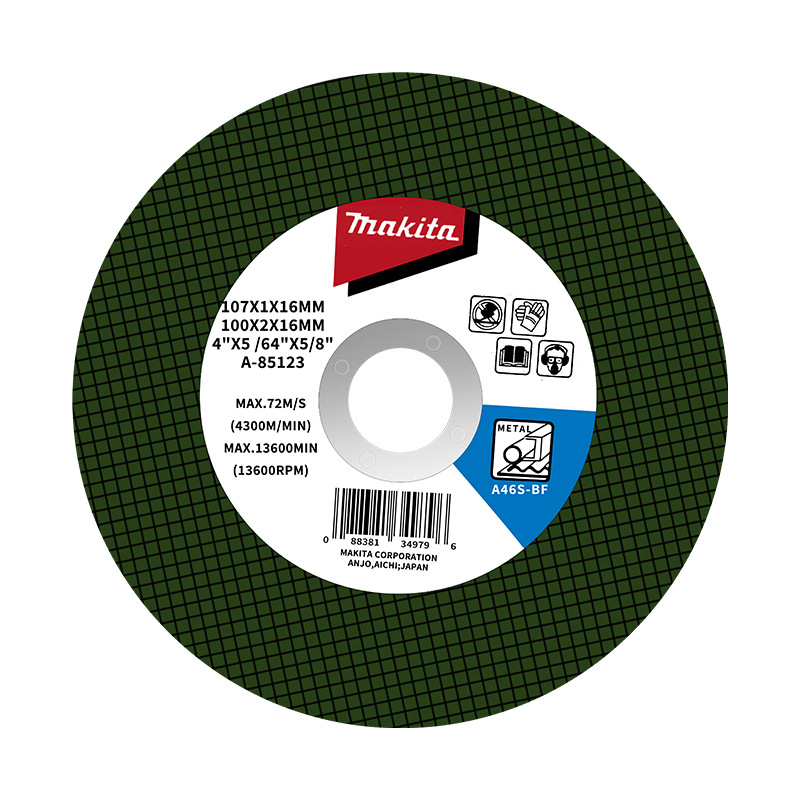 Disco de corte genuino para metal y acero inoxidable, disco de diamante para amoladora angular, disco de corte de resina de doble malla.