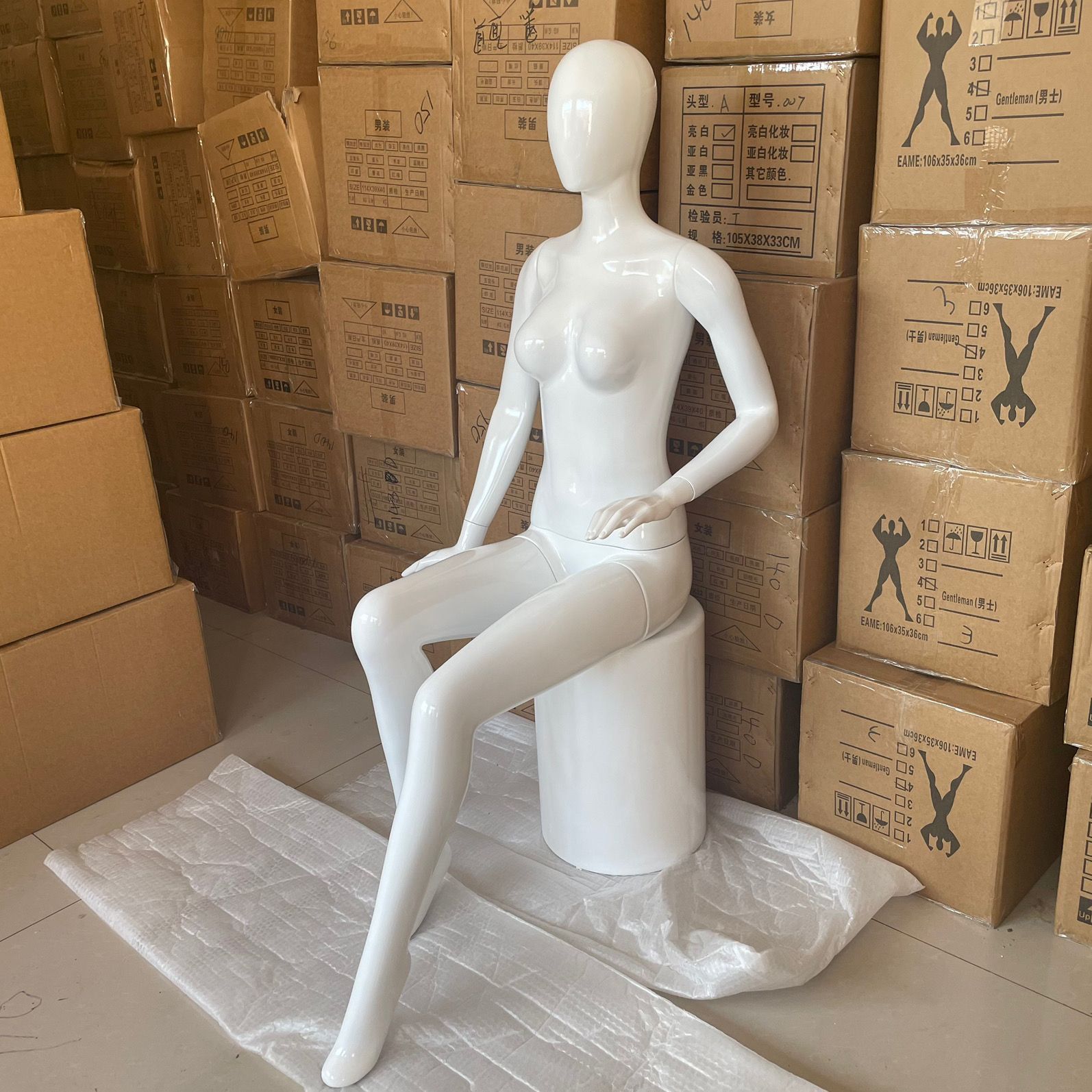 Modelo de cuerpo completo de alta calidad pintado modelo blanco accesorios ropa interior ropa interior accesorios modelo de ropa de cuerpo humano image 13