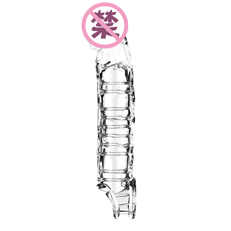 TPE Wolf-Tooth Penis Sleeve, Textured Delay Cover, Manual Adult Toy — detail image 1