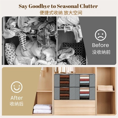 Cotton Quilt Storage Bag, Blanket Storage Bag, Moving Packing Bag, Thickened Non-woven Moisture-proof Storage Organizer, Original Factory Manufacturer