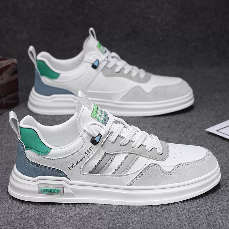 Universal footwear, light panel for leisure, work sneakers, sports white shoes, soft sole