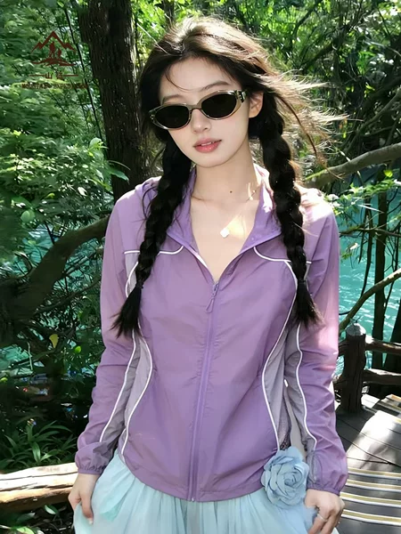 Outdoor Mountain-Style Sun Protection Clothing for Women, 2026 New Summer Uv Protection Hiking Wear, Ultra-Thin Cool Jacket