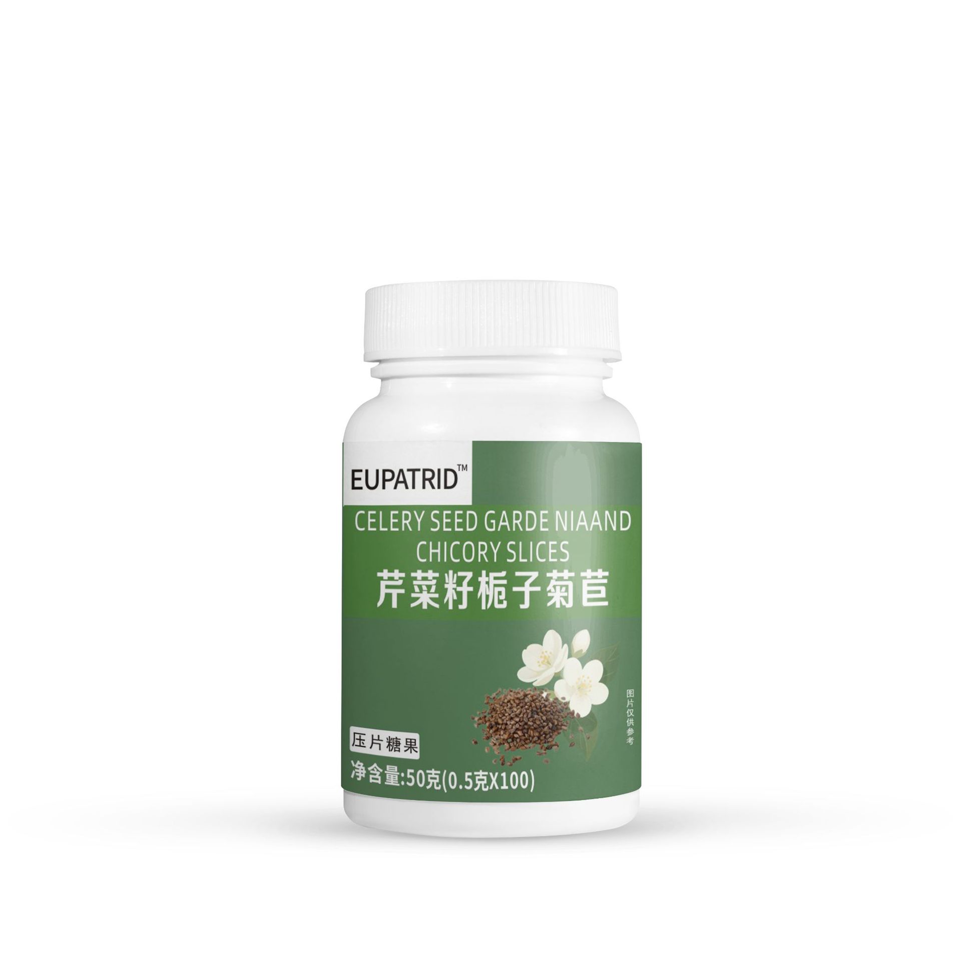 Gynostemma pentaphyllum and Gastrodia elata new products, bulk wholesale, special single-item Eucommia leaf MEO tablet candy, flat-lying dietary supplement