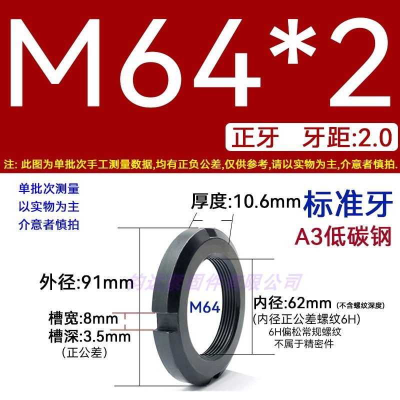 国標丸ナット止め溝入れロックナット元型ロックメス太い歯の細い歯の反歯1.5四溝とキャップ812|undefined