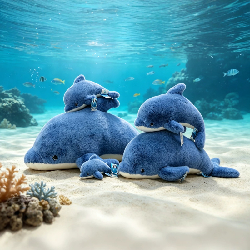 Beiyangyang Genuine Cute Stretchy Ocean Animal Plush Toys Dolphin Shark Whale Stuffed Animals Beiyangyang Genuine Cute Stretchy Ocean Animal Plush Toys Dolphin Shark Whale Stuffed Animals