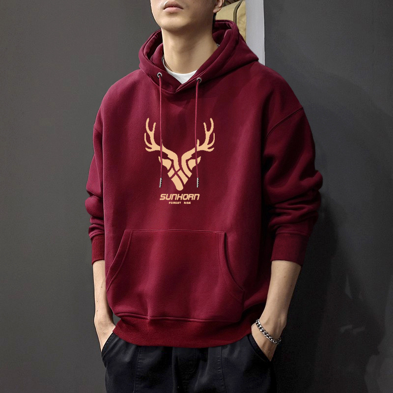 Otoño chaqueta encapuchada masculina marca de moda primavera y otoño todo-en - uno pesado americano adolescente oversize chaqueta suelta