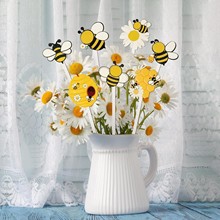 亚马逊ins风洋甘菊小雏菊假花客厅摆设餐桌摆花装饰花束花艺摆件