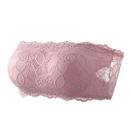 New invisible lace backless push-up bralette with non-slip wrap underwire Bralette with padded cups and no straps