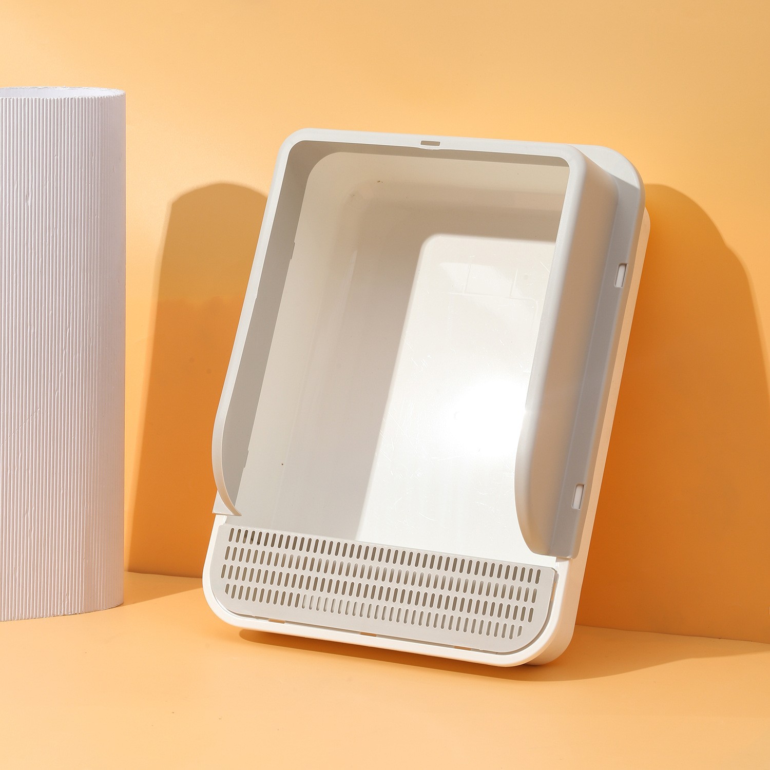 Super gran lavabo de arena para gatos semicerrado tipo inodoro para gatos grueso caja de arena para gatos para evitar salpicaduras externas para enviar arena para gatos artículos para mascotas